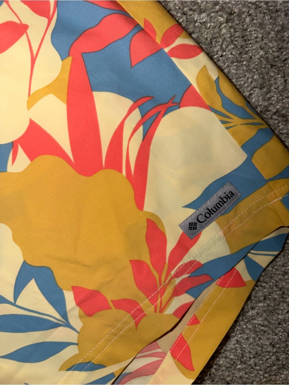 NWOT Men’s Columbia Summertide Stretch Printed Shorts Alpenglow Size Large - Picture 5 of 8